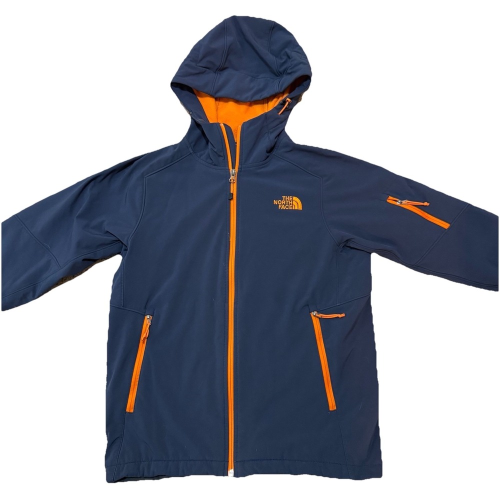 The North Face Men's Small S Apex Flex Jacket Gray With Orange Accents